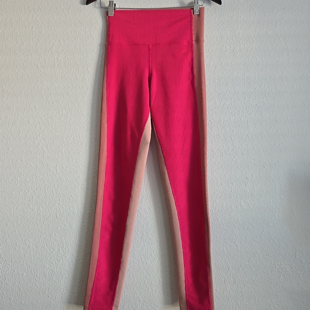 Beach riot Colorblock Women's Leggings inpink And Peach Size M - Picture 5 of 9